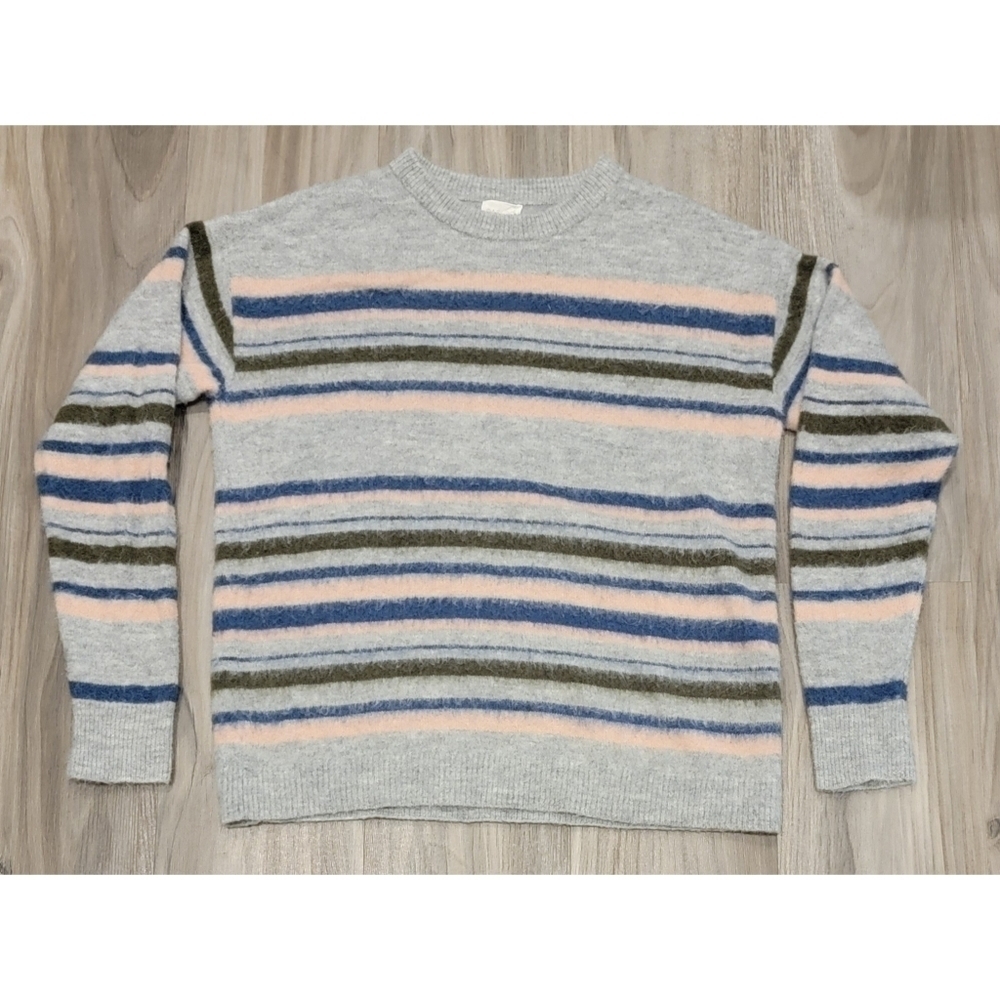 Cozy Caslon Striped Sweater - Soft Wool & Alpaca Blend, Crew Neck